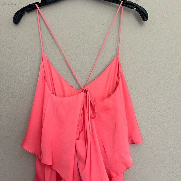 NWT BCBGMAXAZRIA Coral Haely Chiffon Maxi Dress - Picture 7 of 13